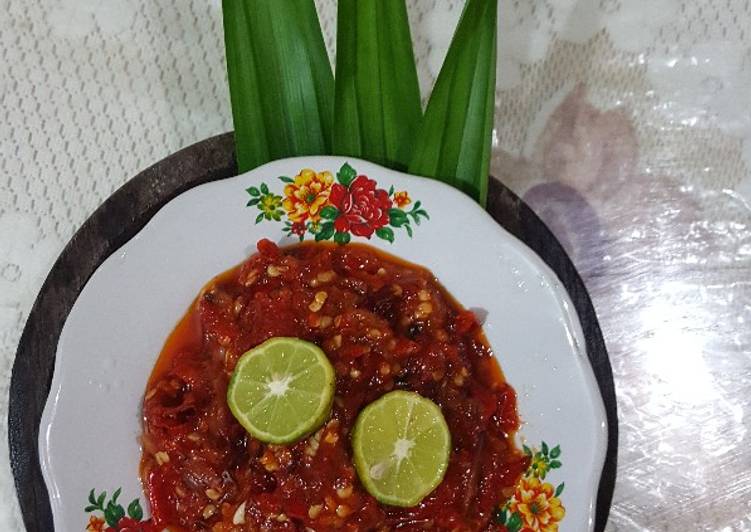 Resep Sambal uleg terasi yang Bikin Ngiler