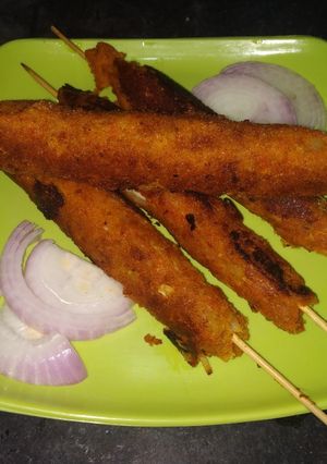 ভেজ শিক কাবাব (Veg seekh kebab recipe in Bengali) রেসিপির প্রধান ছবি