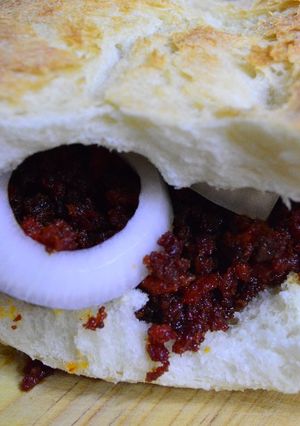 Una foto de Torta de chorizo, lunch fast