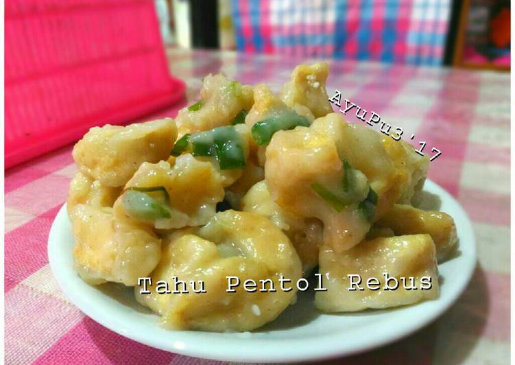 Tahu Pentol Rebus.. Simpel, Cepat, Enak... (No Daging)