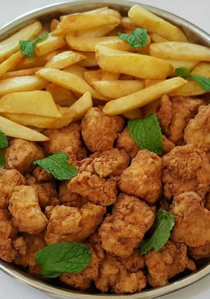 صورة لوصفة قطع صدورةالدجاج المقلية 🐓🐓🐓