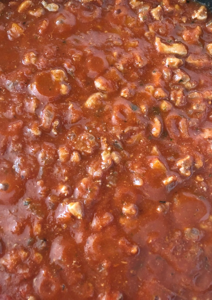 Una foto de Salsa boloñesa casera