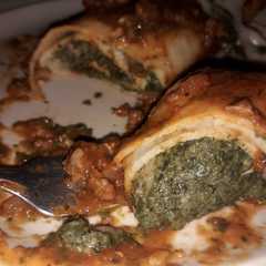 Una foto de Canelones de acelga