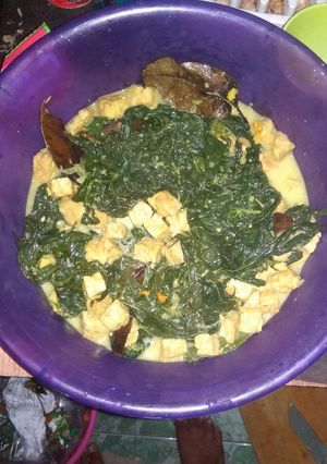 Foto resep Sayur daun singkong tempe