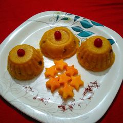 A picture of Kesariya mango sweets.
