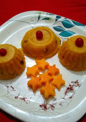 A picture of Kesariya mango sweets.