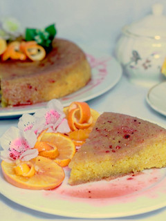 Una foto de Pastel de Naranja y Polenta