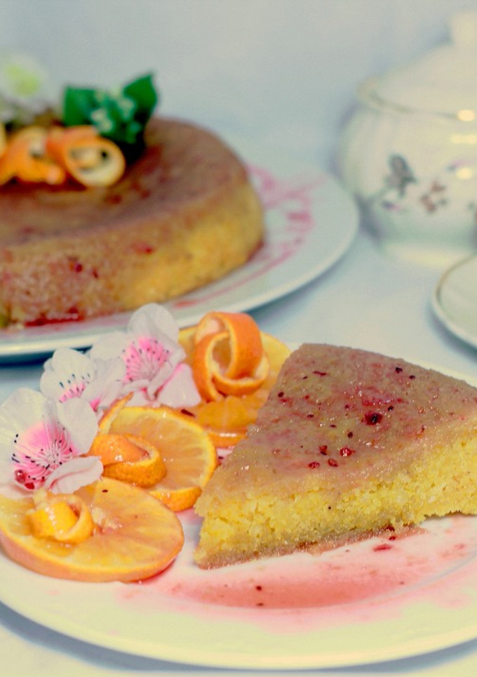 Una foto de Pastel de Naranja y Polenta