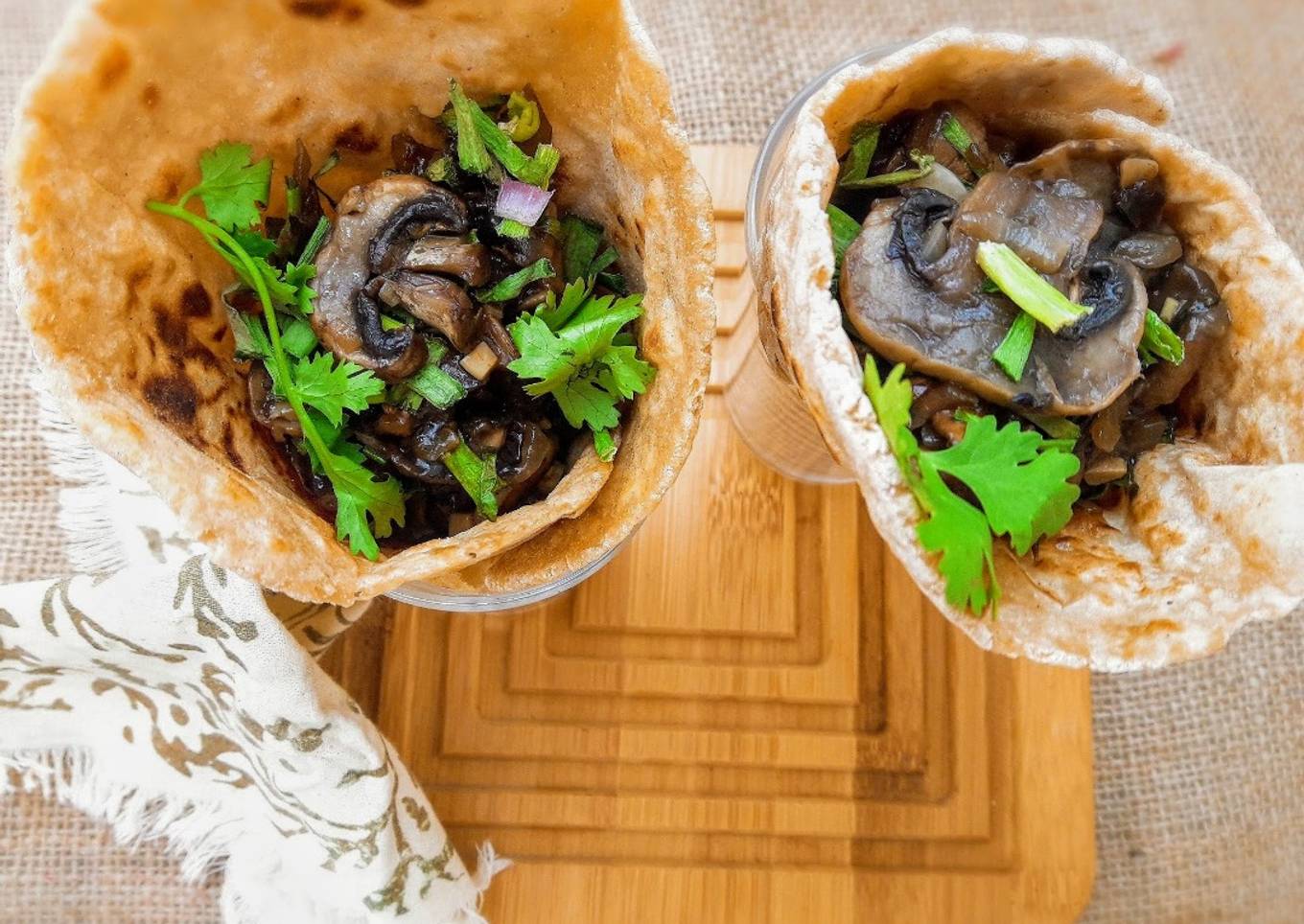 Italian Chinese-Garlic Mushrooms