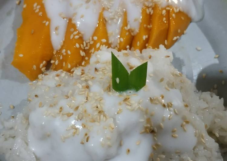 Cara menyiapkan Saos Manggo sticky rice  yang Lezat Sekali