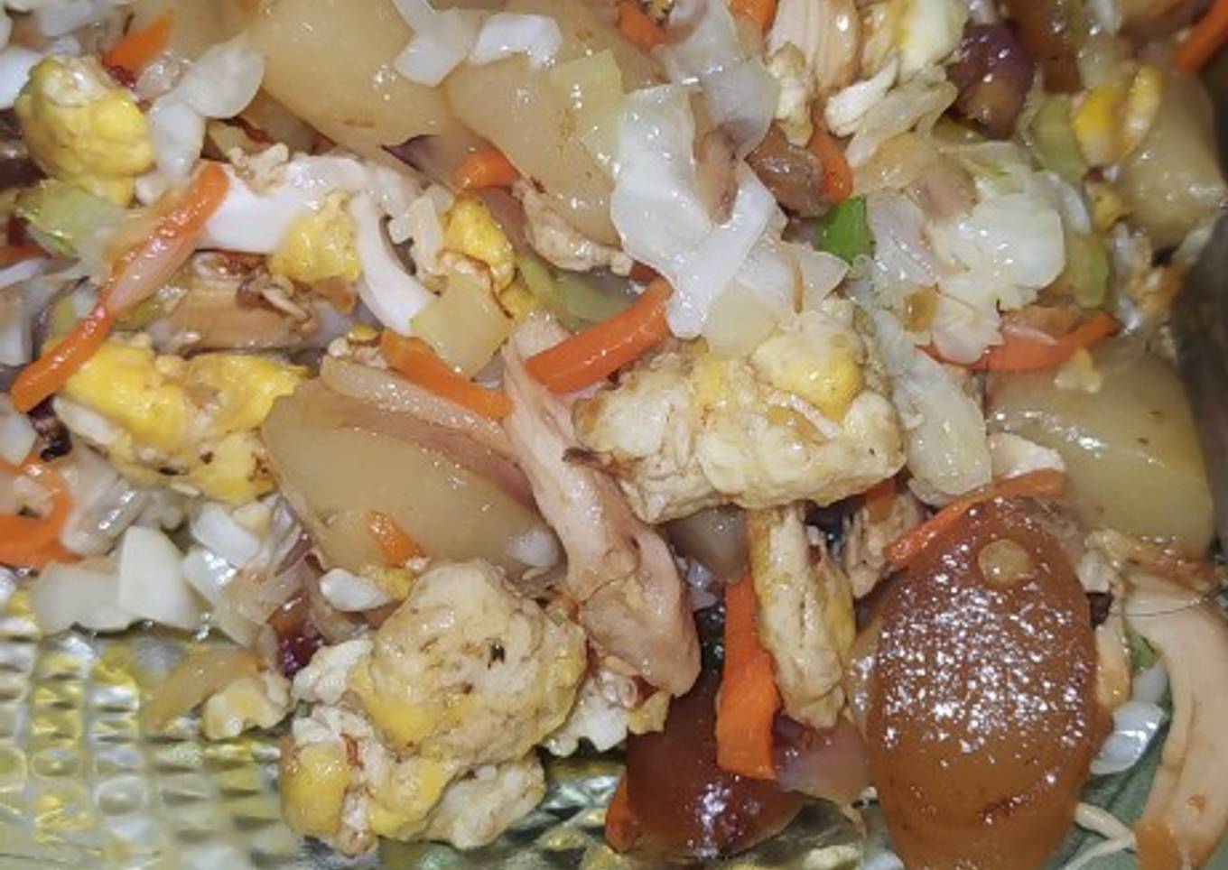 Orak arik telur sambel goreng kentang