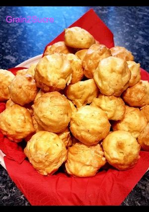 A picture of Cheese Gougères.