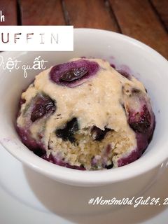Hình của món Bánh muffin việt quất cho bé ăn dặm.