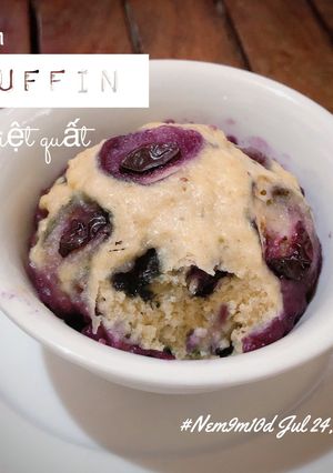 Hình của món Bánh muffin việt quất cho bé ăn dặm.