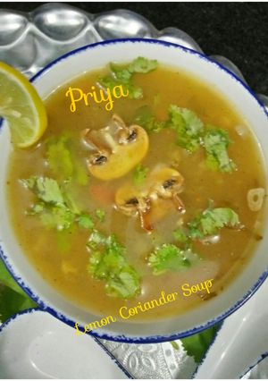 A picture of Lemon Coriander Soup.