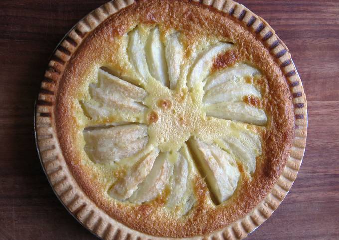 Pear & Custard Tart