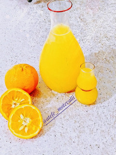 عکسی از دستور آب نارنج خانگی 🍊🍊