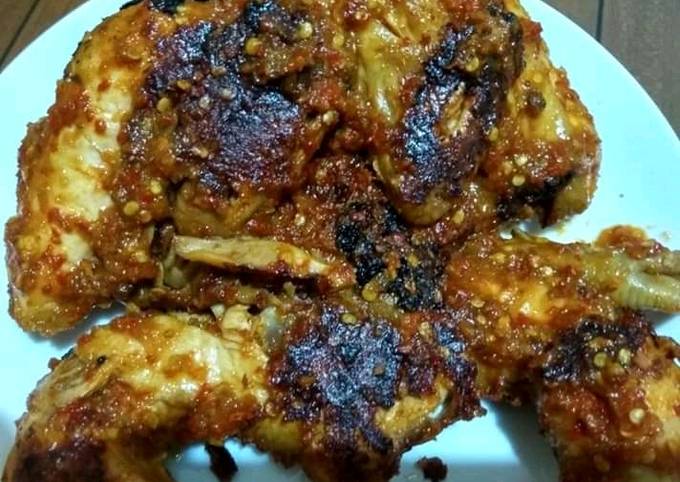 Ayam bakar Taliwang ala2 aku 😍🤗