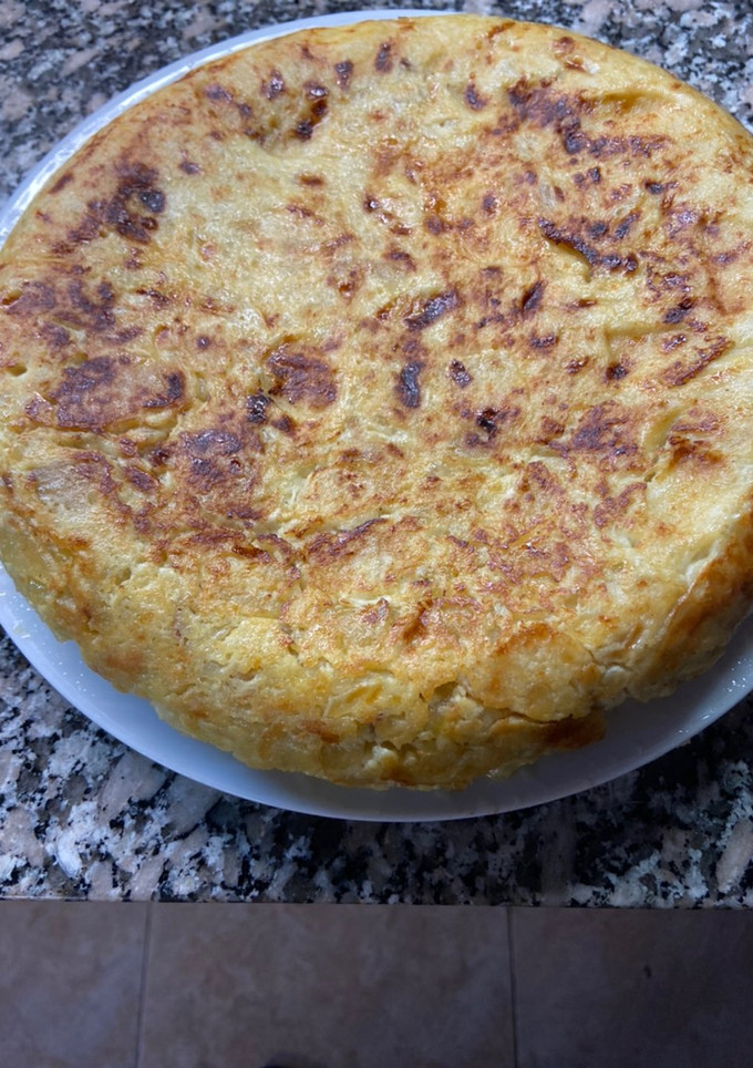 Una foto de Tortilla de patata con manzana