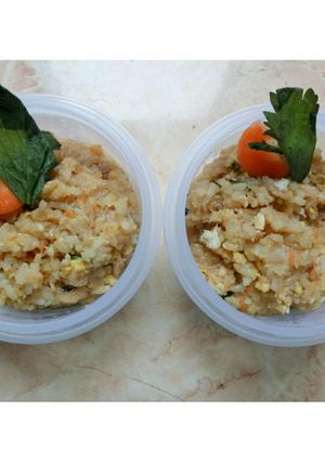 Foto resep Nasi goreng ayam+telur (MPASI 11 Bln)