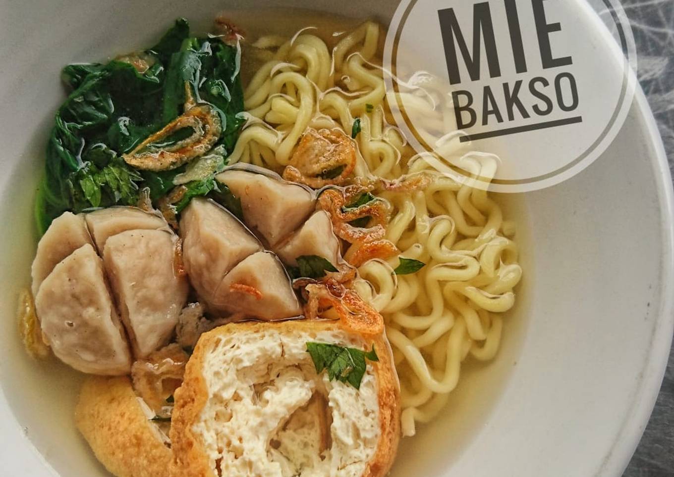 Mie Bakso Praktis dengan Kuah Bakso Mama Suka