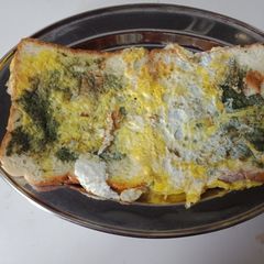 A picture of Egg open sandwich.