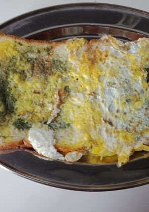 A picture of Egg open sandwich.
