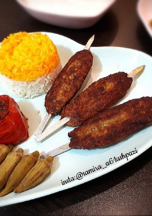عکسی از دستور شامی کباب