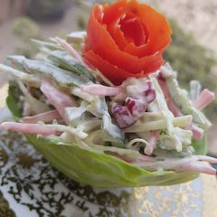 A picture of Russian salad.
