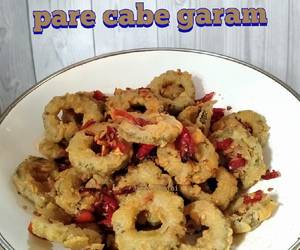 Resep Mudah pare cabe garam Yummy Mantul