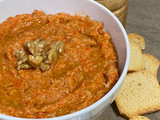 Muhammara o Crema de pimientos rojos con nueces