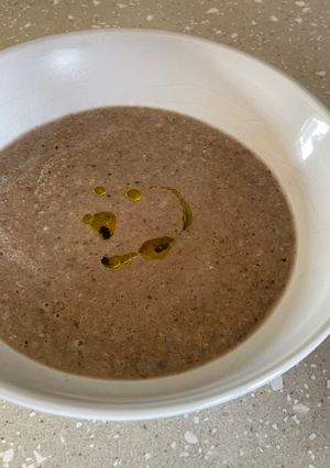 A picture of Dairy Free Creamy Mushroom Soup.