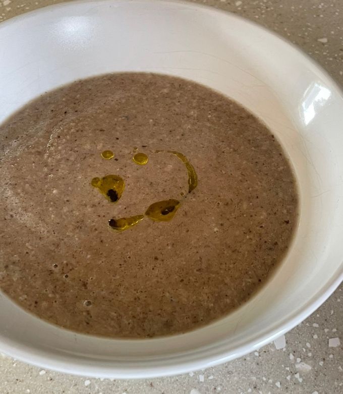 A picture of Dairy Free Creamy Mushroom Soup.