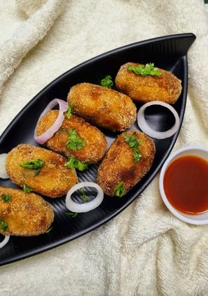 A picture of Soya Chunks Kabab.