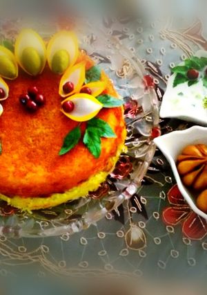عکسی از دستور ته چین مرغ بدون ماست و تخم مرغ
