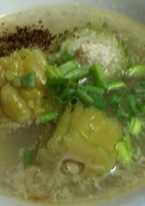 Hình của món Canh khổ qua nhồi thịt.