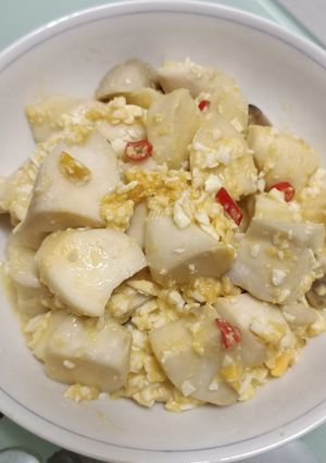 金沙杏鮑菇 的食譜成品照片