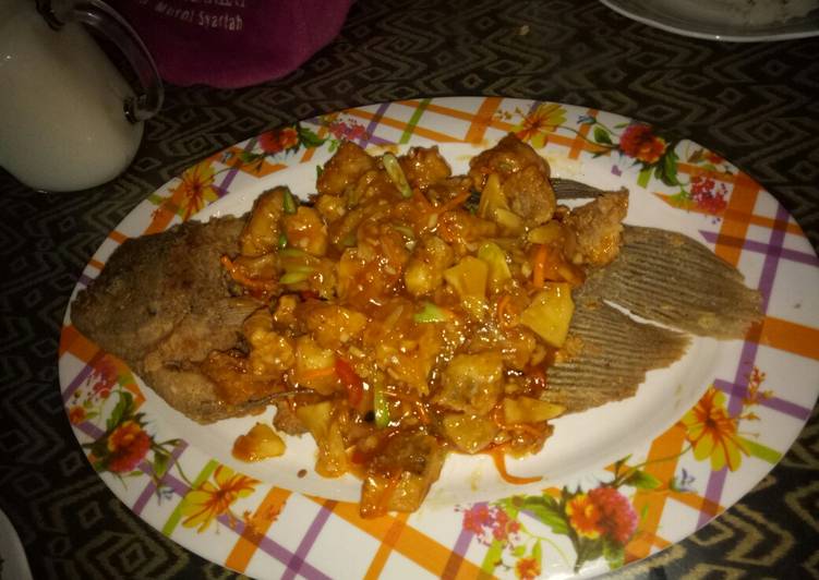 Resep: Untuk Mencoba Di RumahGurame saos asam manis