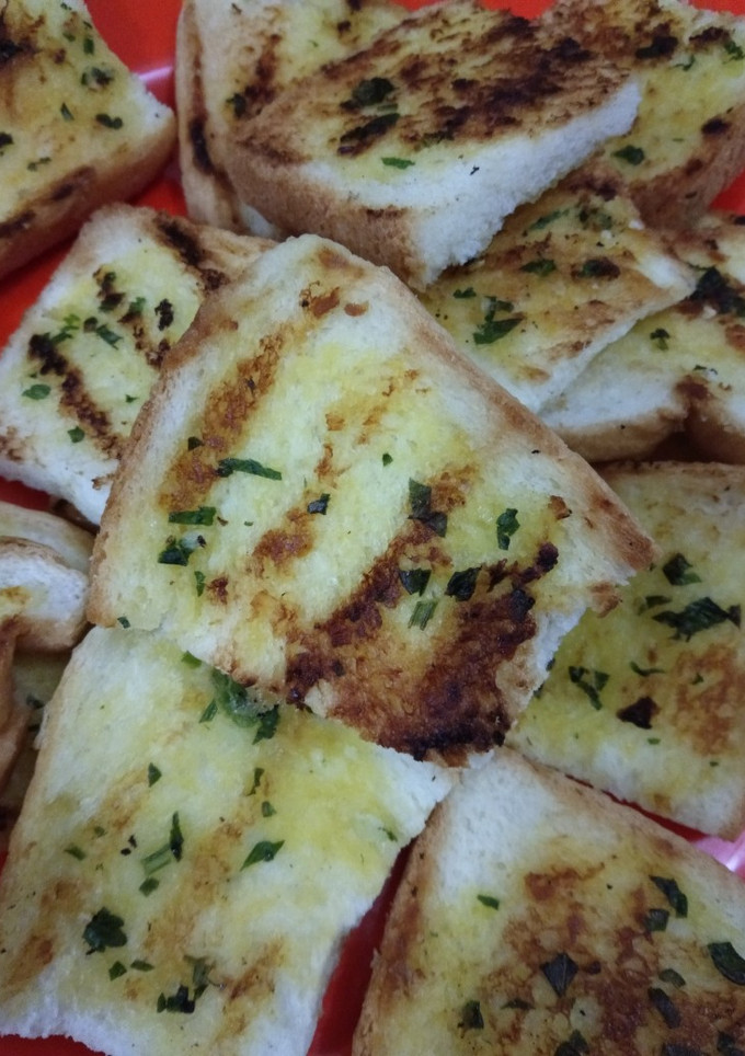 Foto resep Garlic Bread (Roti Tawar)