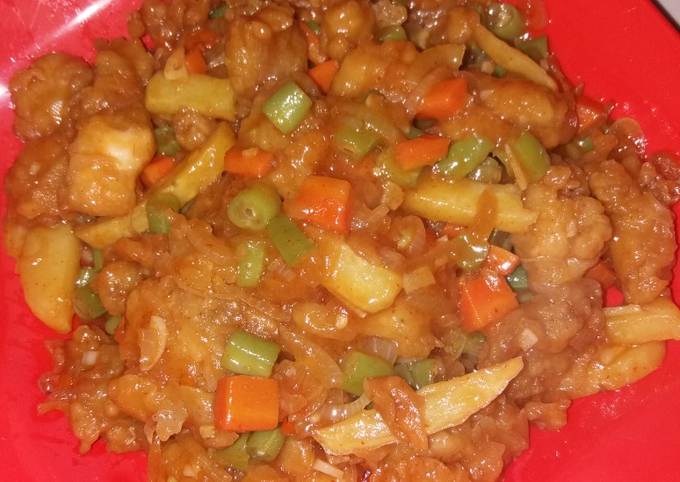 Resep Ayam Tepung Saus Asam Manis, Lezat Sekali