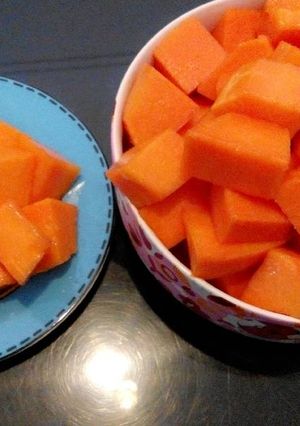 Foto resep Breakfast with apel and pepaya