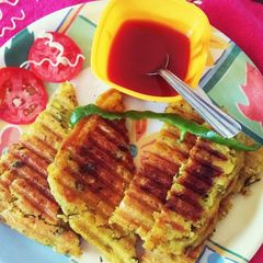 A picture of Grill suji noodles Snack.