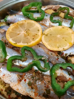 Una foto de Tajín de pescado con verduras