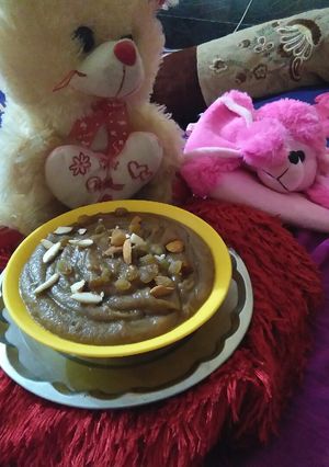 A picture of Aate ka halwa.