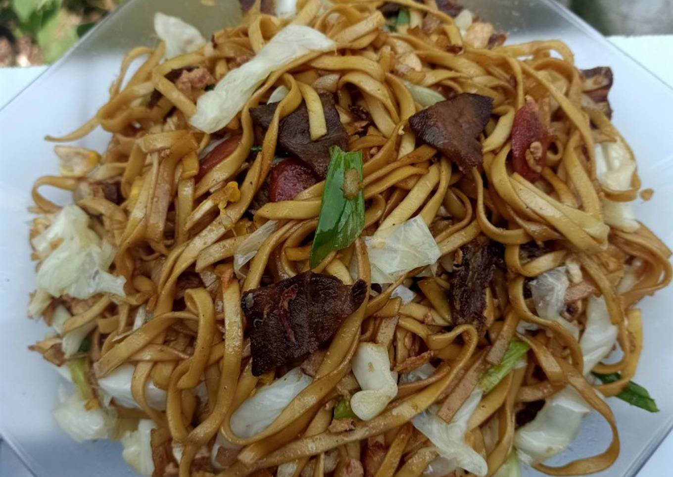 Mie Gepeng Goreng Sapi