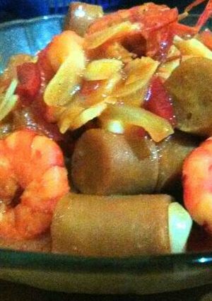 Foto resep Udang Sosis Saus Padang