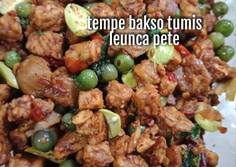 Resep Tempe, bakso tumis leunca pete 👌, Sempurna