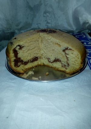 A picture of Strawberry flavoured choc cake.
