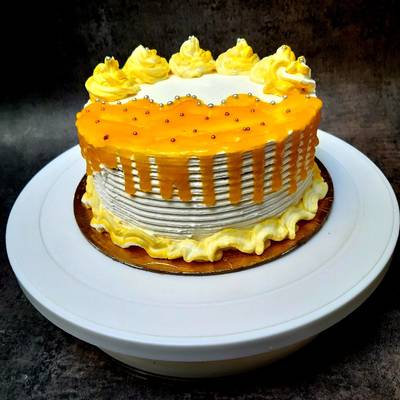 Square Shape Mango Flavour Cake...Half kg - YouTube