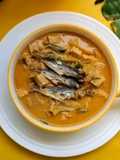 Jantung Pisang Kuah Santan Masak Pedas
